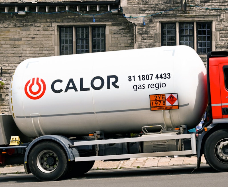 Camión de Regio Gas Rotulado